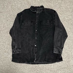 Men’s Denim Trucker Jacket | 3XL | Black Wash